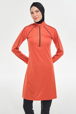 Reglan Kol Likralı Tam Kapalı Tesettür Mayo 3129 Tarçın Tarçın