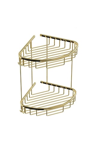 İsaoğlu Yapı Gold Şampuanlık Altın Şampuanlık Komple Pirinç Paslanmaz Parlak Gold Askılık Gold