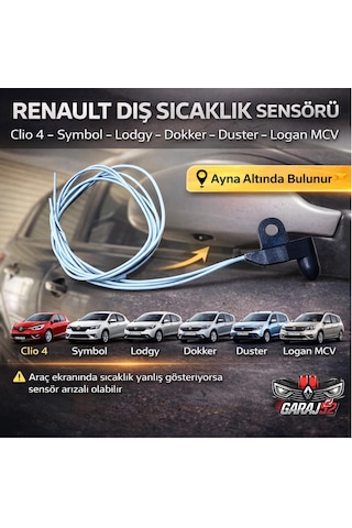 Renault Dış Sıcaklık Sensörü Clio 4 Symbol Lodgy Dokker Duster Logan Mcv 277227085r