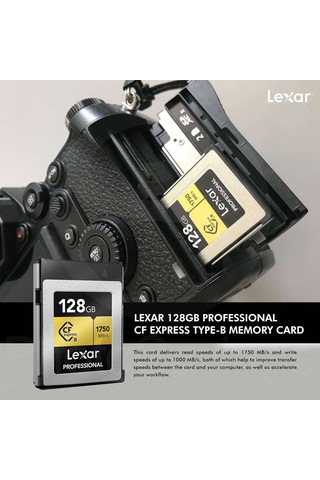 Lexar 128Gb Pro Cfexpress Type-B Card 1750Mb/S Okuma 1000Mb/S Ya