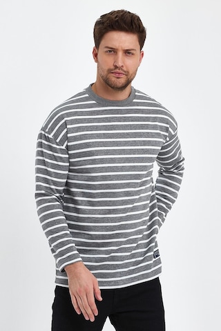 Alexander Gardi Alexandergardı Çizgili Comfort Fit Basic Sweatshirt B23-00158 001