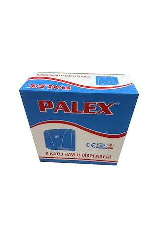 Palex Z Katlama Dispenser Kağıt Havlu Dispenseri Aparatı - Şeffaf Mavi - Plastik - 27 Cm. - 1 Adet Mavi