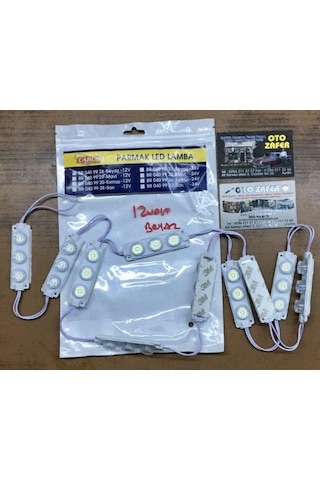 Carub Lamba12v Camlı Soft Parmak 1set 10 Adet Beyaz