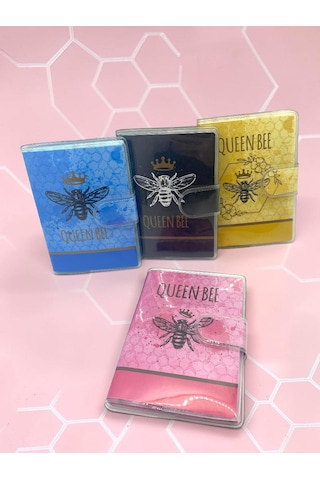 Queen Bee A7 Not Defteri , Çıt Çıtlı Cep Defteri - Pembe