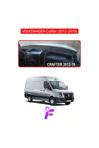 Volkswagen Crafter 2012-2019 Uyumlu Torpido Örtüsü Yansıma Önleyici Koruma Hızlı Montaj K75