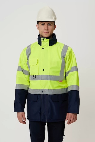 Kışlık İş Güvenliği Parkası Neon En Iso 13688 20471 343 Linum F.sarı-lacivert