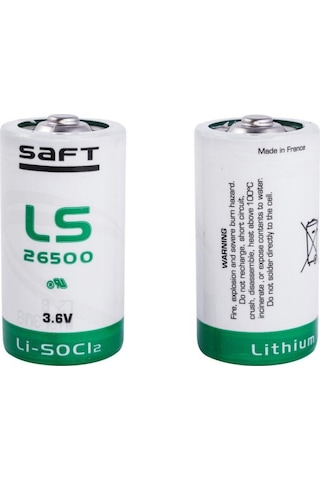Saft LS26500 3.6 V C Size Li-SOCI2 Lityum Pil