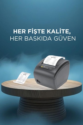 Torima TRP-838X Siyah Termal Fiş Barkod Adres Posta Etiketi Pazaryerleri İle Uyumlu Yazıcı