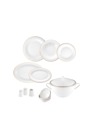 Jumbo Bright Gold 12 Kişilik 60 Parça Yemek Takımı