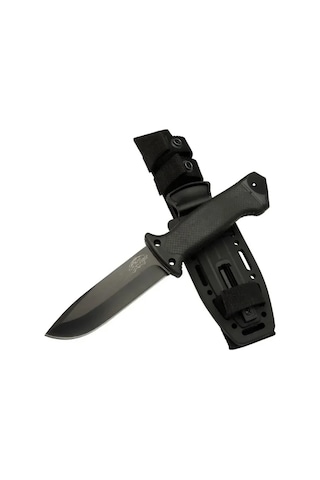Tiger Tactical Htm 3321 A Siyah Outdoor / Survival Bıçak 27cm - Kauçuk Sap, Kılıflı, Kutulu