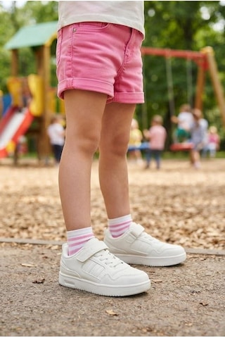 Fort Cool Foor Rahat Esnek Sneaker Kız Çocuk Spor Ayakkabı Beyaz