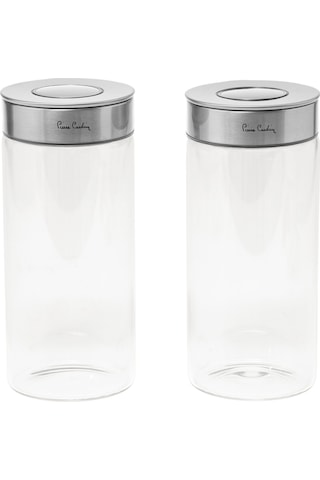 Pierre Cardin Neo Silver Cam 23cm 2'li Kavanoz Seti Gümüş