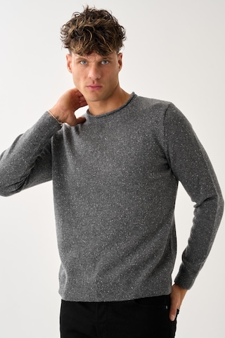 Erkek Melanj Triko Kazak Antrasit