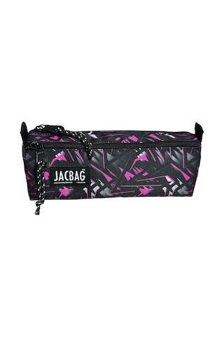 Jacbag Dual Prime İki Bölmeli Üçgen Pembe Geometrik Kadın/kız Çocuk Kalem Çantası Çok Renkli