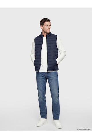 Lcwaıkıkı Classic Lacivert Regular Fit Dik Yaka Erkek Şişme Yelek