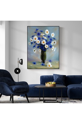 Yunboo 40x30cm 5d Papatya Desenli Ev Dekorasyonu, Dıy El Yapımı Elmas Tablo, Canlı Odalar İçin Dekoratif Resim