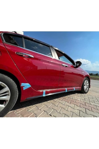 Fiat Egea Çıkıntılı Yan Marşpiyel Seti Plastik 2 Adet Mat Siyah 2015 2016 2017 2018 2019 2020 2021 Karlık+ek+bodykit