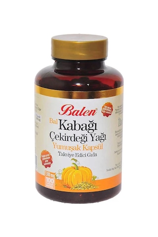Bal Kabağı Çekirdeği Yağı Yumuşak 100 Kapsül