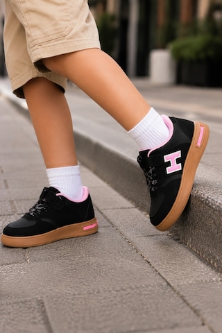 Mini Bonito Kız Erkek Çocuk Günlük Sneakers Spor Ayakkabı Şık Ve Rahat Çocuk Ayakkabısı Siyah