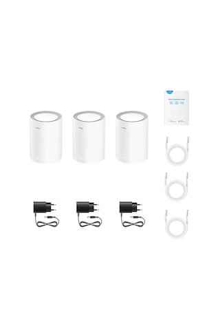 Cudy M1800 2.4 -5 GHz 1200 Mbps WİFİ 6 Mesh Router (3 Adet)
