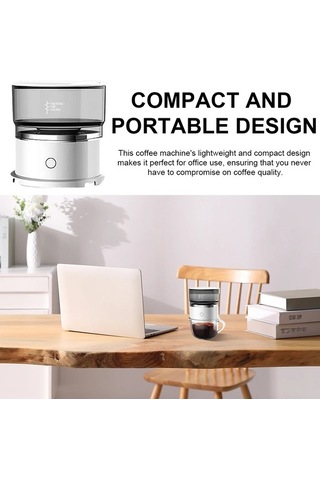 Trendooze Kahve Brewer Otomatik Damla Filtre Paslanmaz Çelik El Değirmeni Beyaz Beyaz