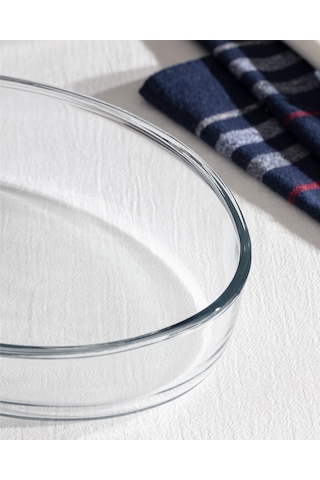 Madame Coco Cholet Büyük Boy Oval Borosilikat Cam Fırın Tepsisi Kase0000000055 Çok Renkli