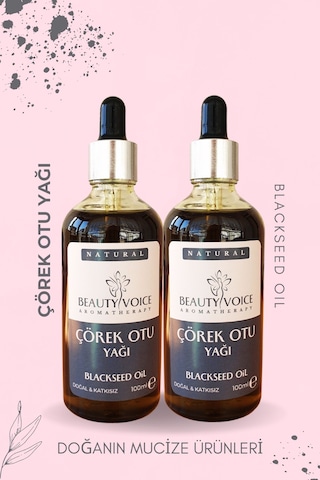 Beauty Voice %100 Doğal Soğuk Sıkım Çörek Otu Yağı 200ml 2li Set