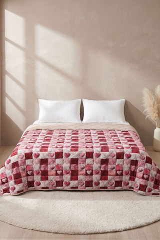 Kare Kalp 5d Çok Amaçlı Çift Kişilik Baskılı Pike & Yatak Örtüsü 200x220 Cm Çok Renkli