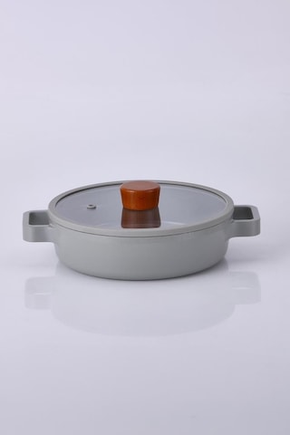 Neoflam Fika Cam Kapaklı Alüminyum Gri Döküm Sığ Tencere 26 Cm D-neog226l Neoflam Fika Cam Kapaklı Alüminyum Gri Döküm Sığ Tencere 26 Cm D-neog226l