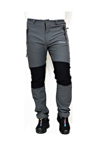 Mudwill 660105 Elastic Erkek Outdoor Pantolon-gri-siyah Çok Renkli