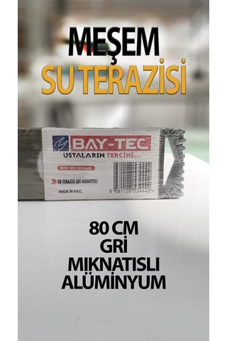 Gri Mıknatıslı Su Terazisi 80 Cm