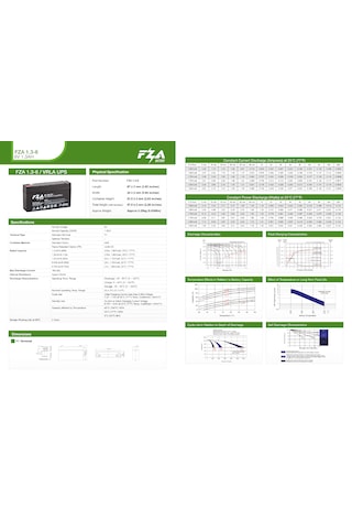 Fza 6 V 1,3 Ah Agm Akü