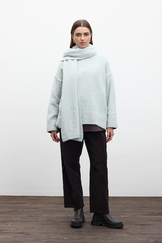 Yumuşak Atkı Mavi Mavi