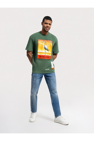 LOFT Loose Fit Erkek Tshirt K.kol Lf2036532 Q1.v1 Yeşil
