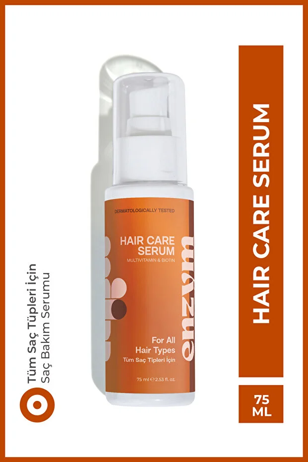 Enzym Cosmetics Multivitamin Saç Bakım Kompleksi Vitamin C Serum Hızlı Uzama Etkili 75ml
