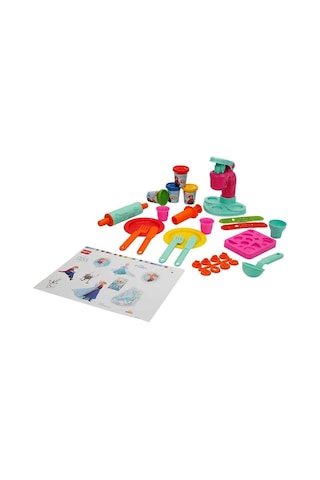 Crafy Frozen Dondurma Fabrikası Oyun Hamuru Seti 200 Gr. 29 Parça