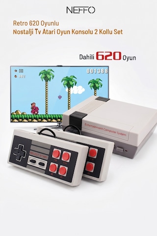 Atari Tv Mini Game Anniversary Edition 620 Oyunlu 2 Kollu Tv Oyun Konsolu