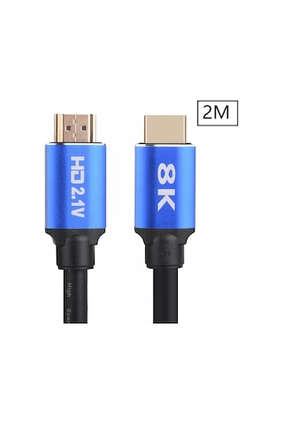 Alfais 5095 8K Ultra HD 2.1V 48Gbps Altın Kaplama Hdmi Kablo UHD 2 M