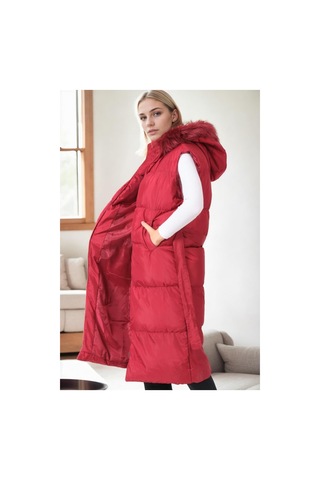 Z8744 Dewberry Bayan Yelek-bordo Bordo