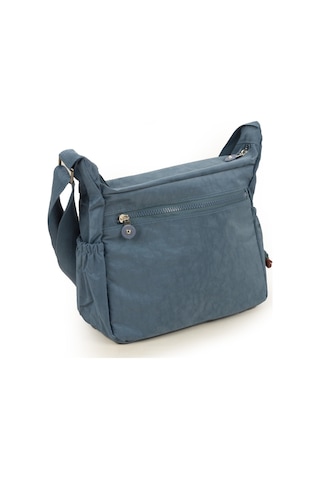 Krinkıl / Klinkır Su Geçirmez Kumaş Çok Gözlü Çapraz Kol Ve Omuz Postacı Çantası Mavi 9507 Mavi