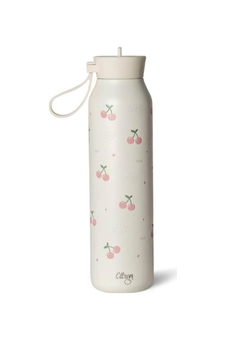 Citron 3 Katmanlı Paslanmaz Çelik Termos Seti 500 Ml - Cherry Beyaz