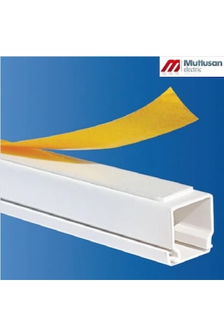 Mutlusan 25X25 Mm Yapışkan Bantlı Kablo Kanalı (10 Metre)