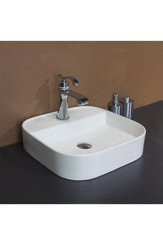 Lena E-5408 Tezgah Üstü Porselen Lavabo