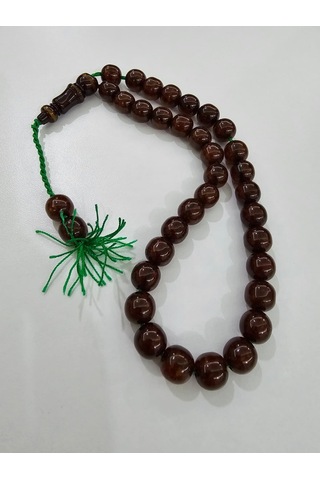 Mehmet Başkut Usta İmzalı Faturan Sıkma Kehribar Tesbih 11 11 Mm 27632229