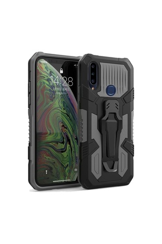 Samsung Galaxy Uyumlu A20s Zırh Tank Kılıf Yüksek Koruma