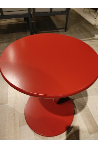 Mercan Mobilya Tekerlekli C Sehpa Yan Sehpa 40 55 Kırmızı