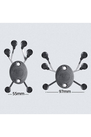 Kartal Pençeleri X-tipi Altı Pençeli Metal Cep Telefonu Geri Klip Bisiklet Motosiklet Cep Telefonu Tutucu Yeşil Yeşil