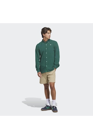 Adidas Originals Twistknit Erkek Yeşil Uzun Kollu Polo Tişört Kr5431
