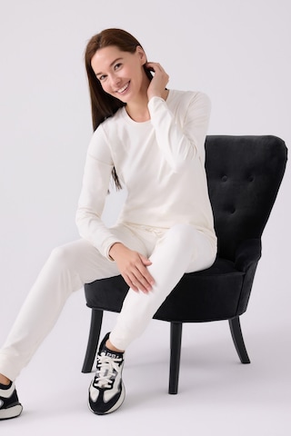 Pierre Cardin Kadın Beyaz Uzun Kol Pijama Takım Pc8925-s-v1