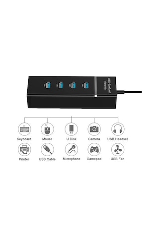 Daytona A303 4Lü Usb3.0 Super Speed Hub 5Gbps